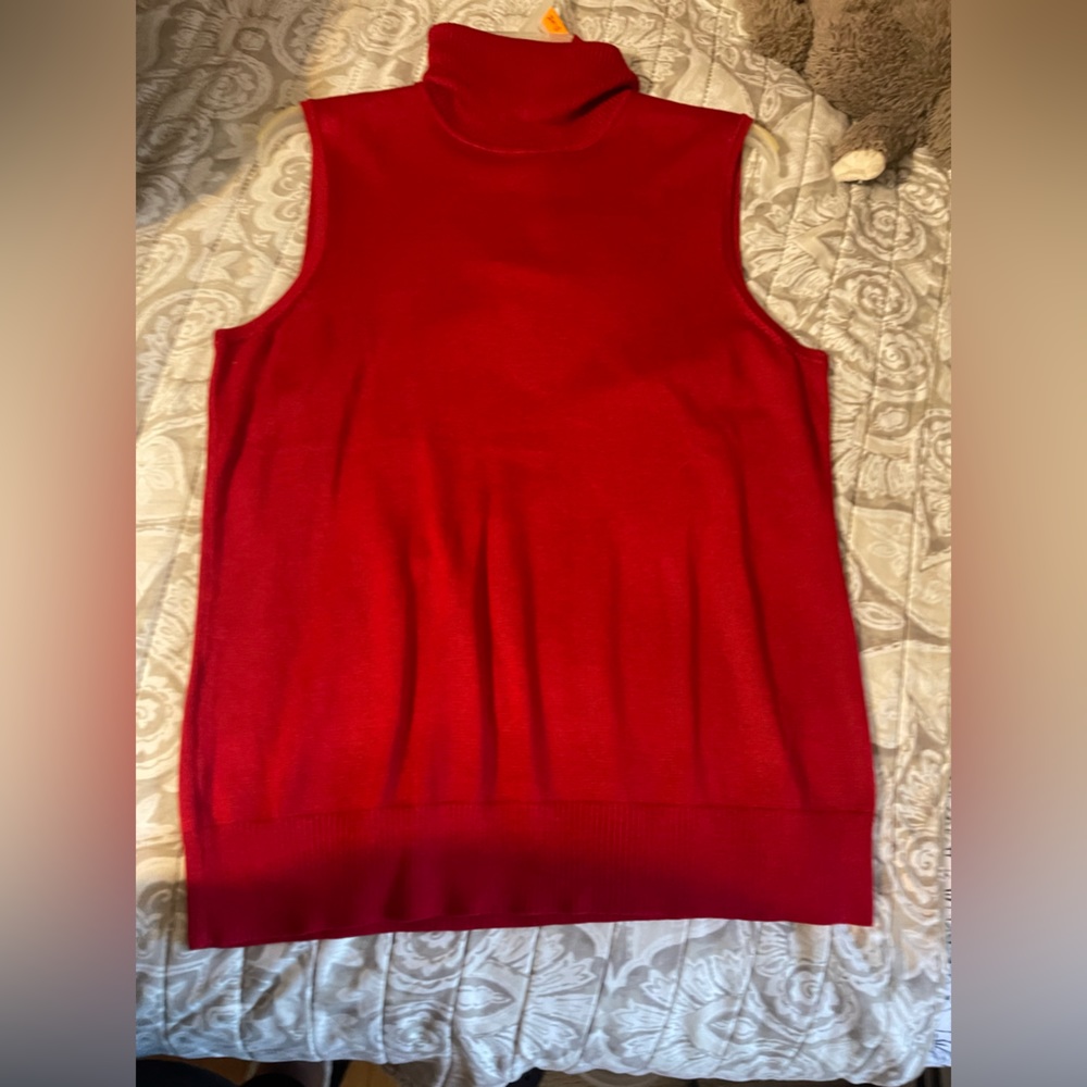Red tank top